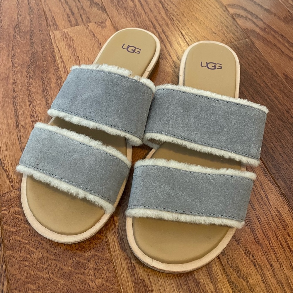 Ugg size 6 fur sandals